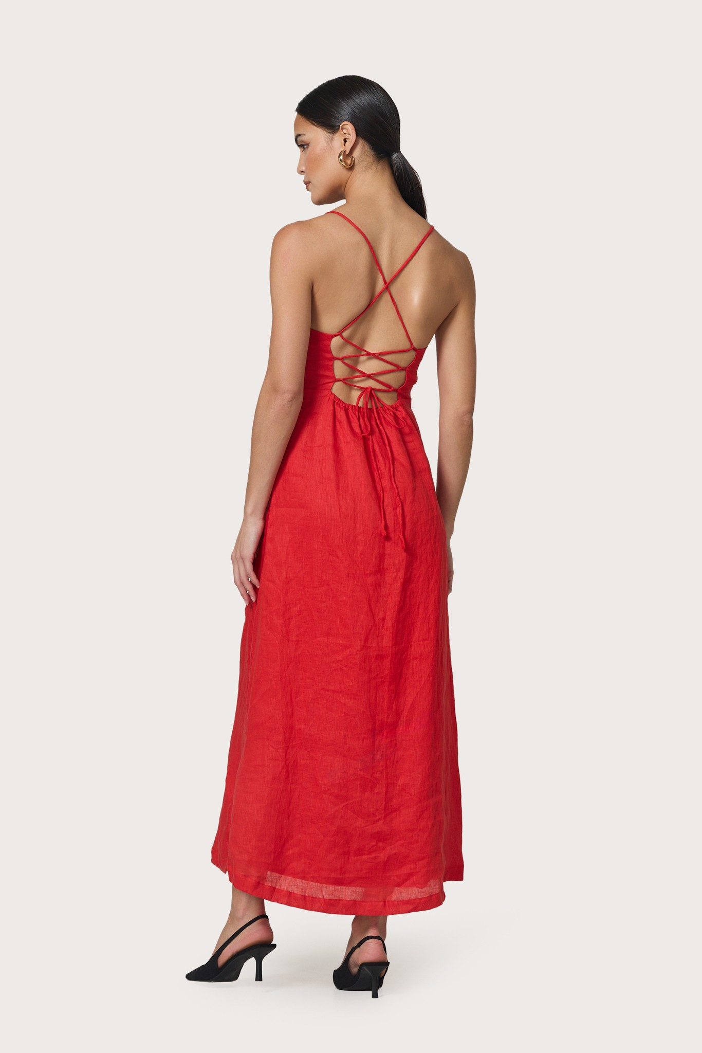 Nyla Dress in Rouge