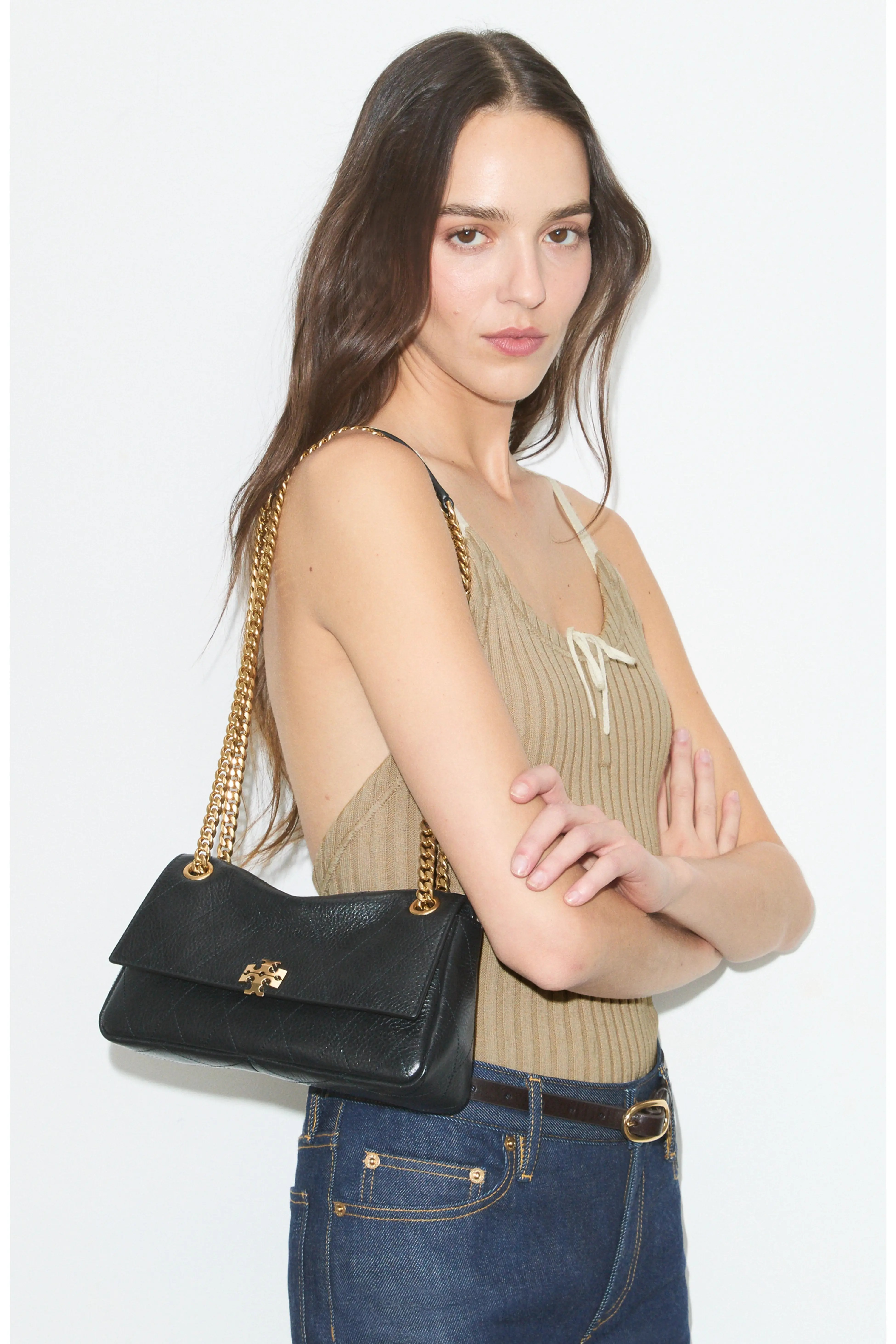 Charlie Quilted Small Shoulder Bag