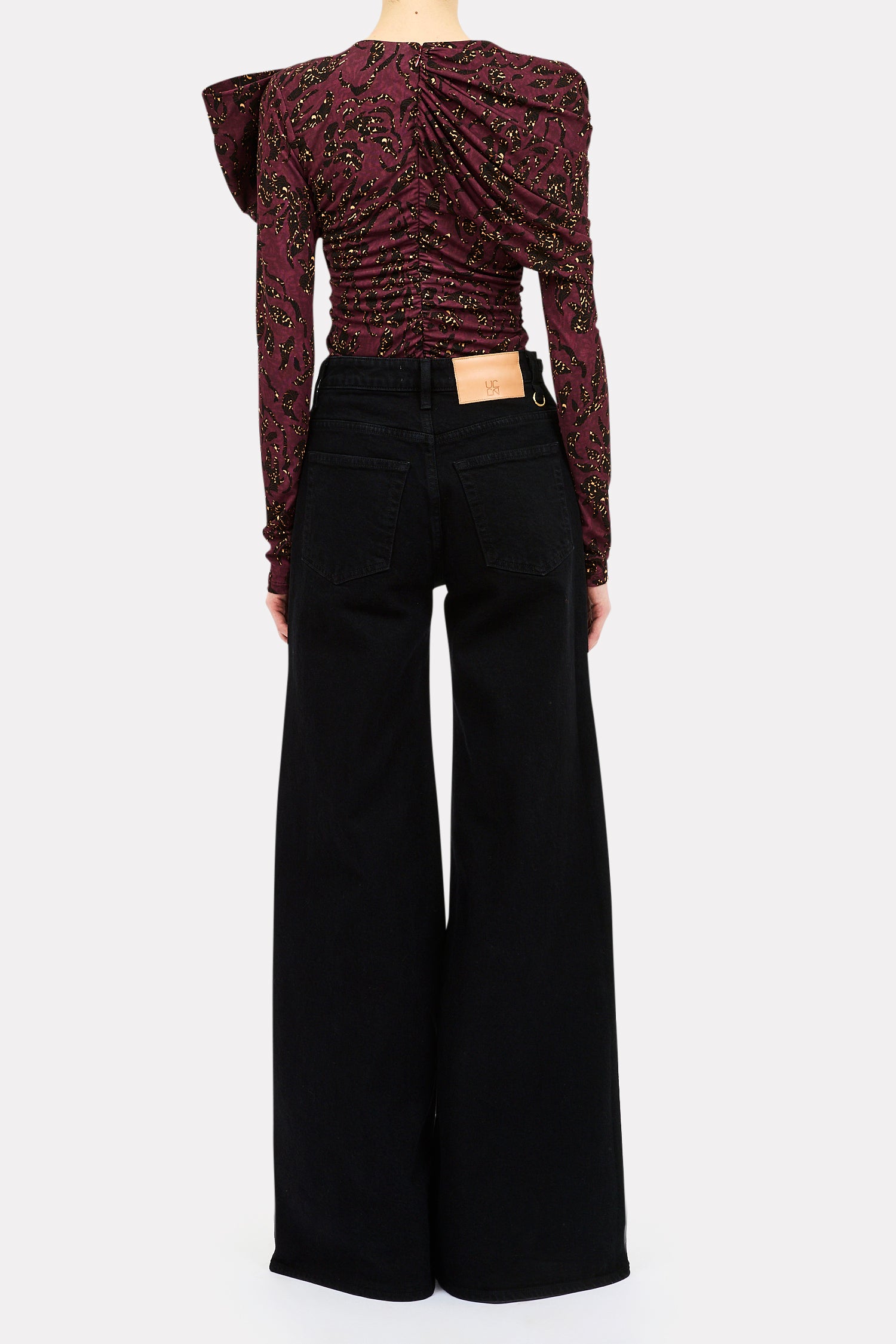 Neema Draped Jersey Top
