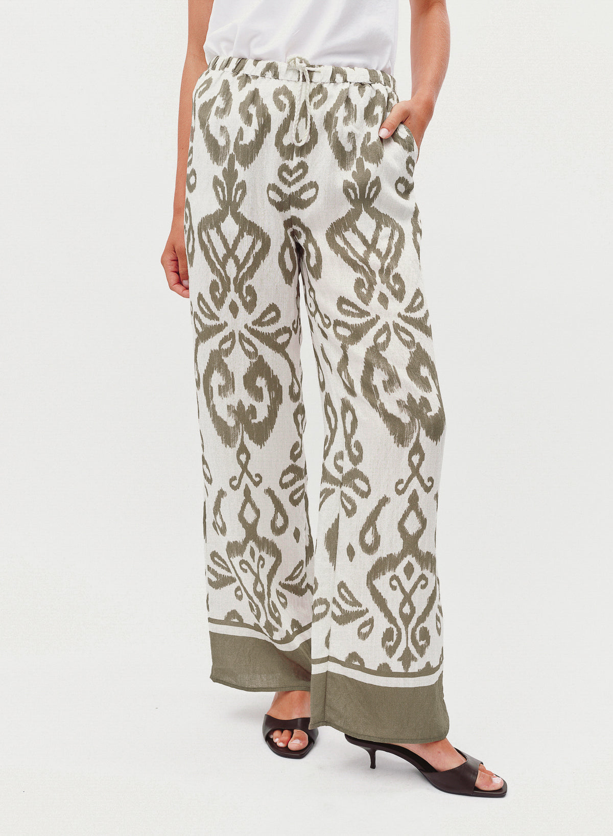B30060-N47-304 - WIDE LEG BORDER HEM CROP