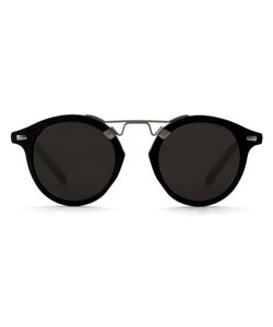 Krewe - St. Louis Matte Black to Black and Crystal Sunglasses