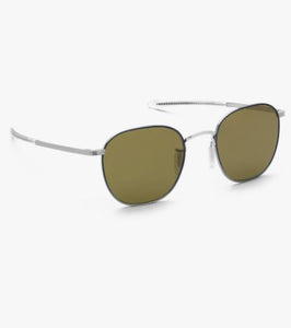 Krewe - Matte Indigo Fade + Silver Polarized Banks Sunglasses