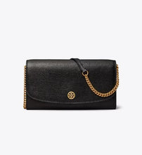 Load image into Gallery viewer, Tory Burch - Black Robinson Chain Wallet
