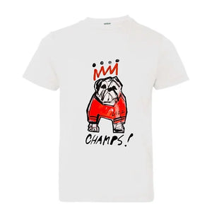 Studio Shoppe - White Standing Bulldog Adult Tee Shirt